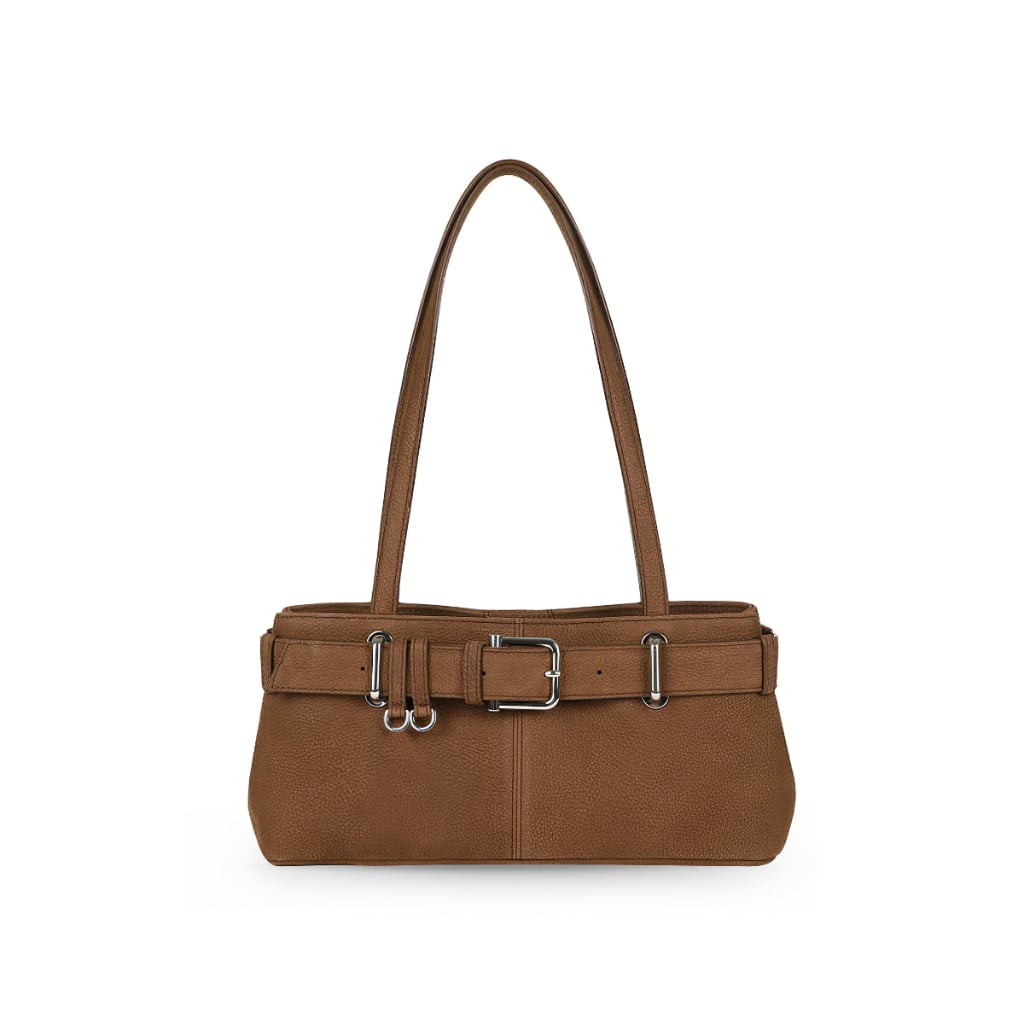 Brocle Mini Shoulder Bag Nubuck Brown