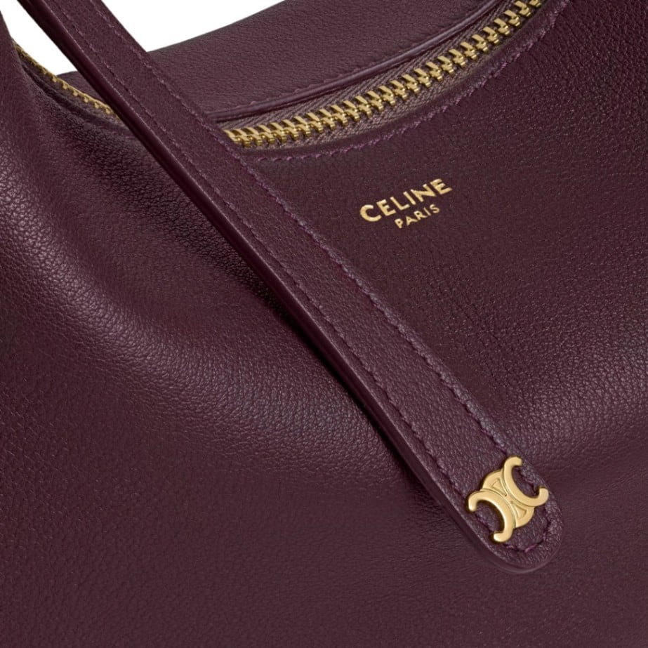 Teen Lulu Grained Calfskin Leather Deep Burgundy GHW