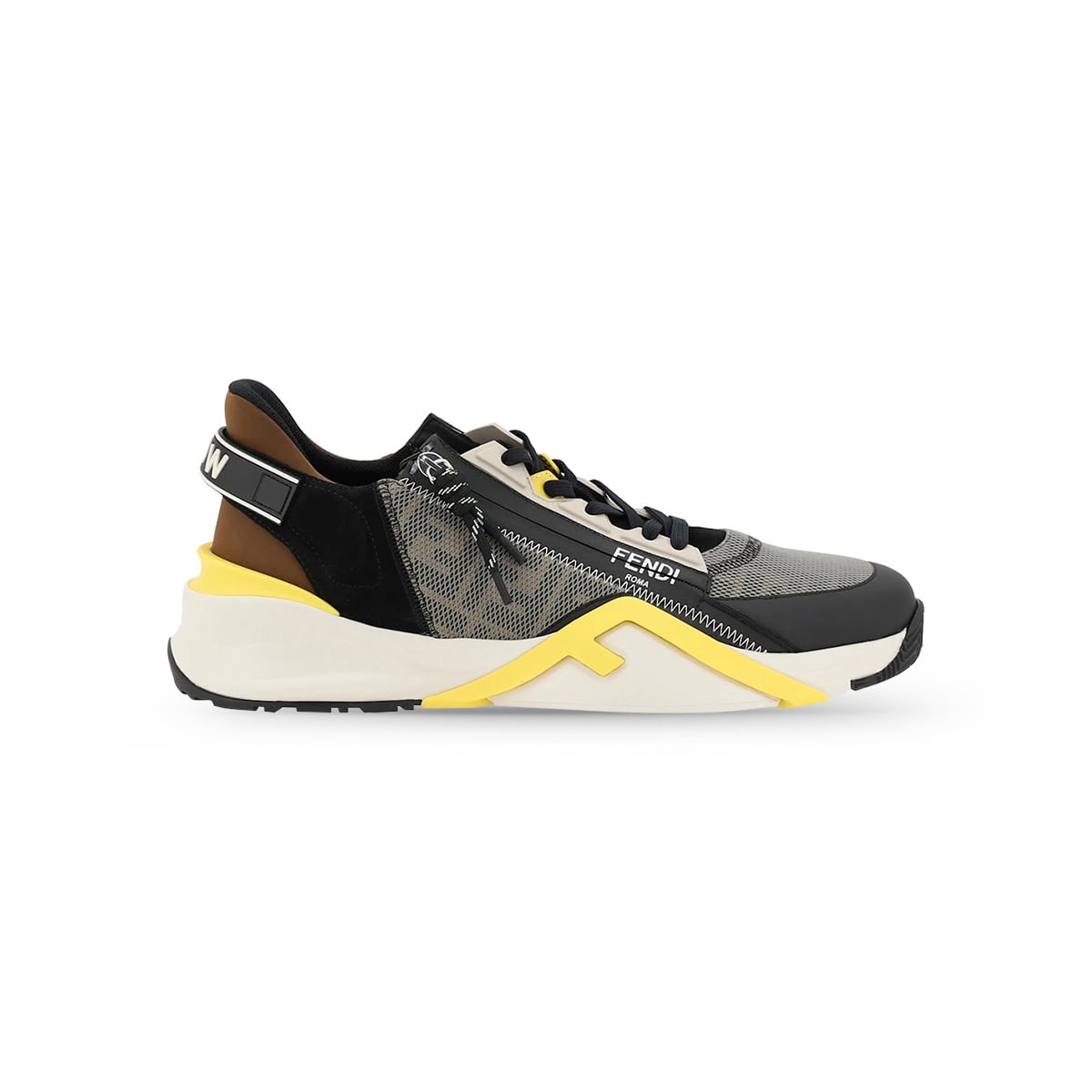 Flow Sneakers Tort Olive/Black/Lemon