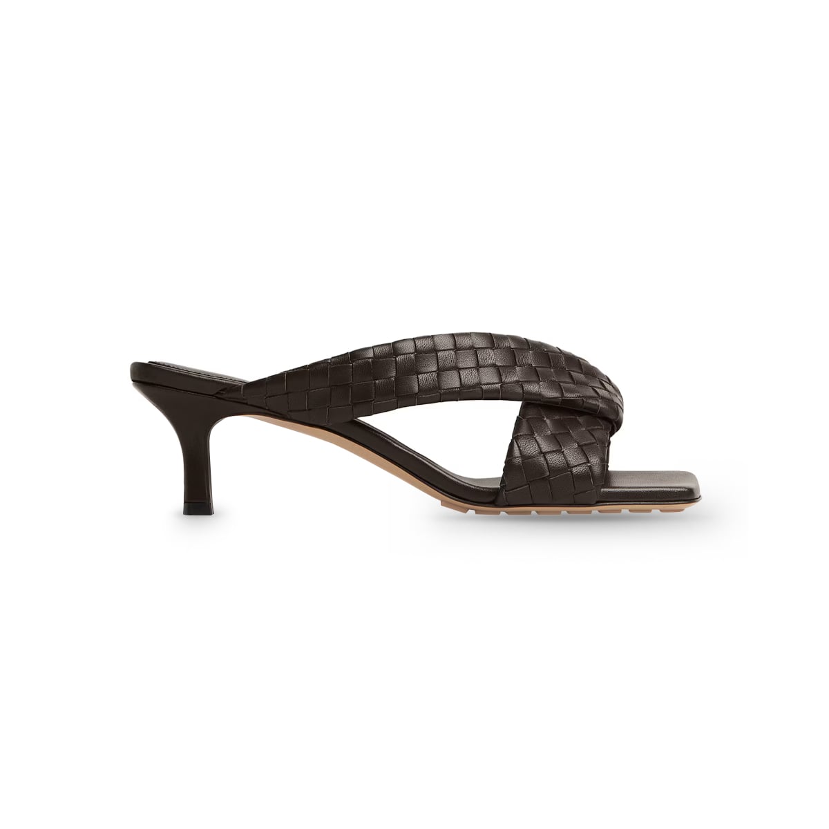 Riva Mule Heel 50mm Lambskin Fondant