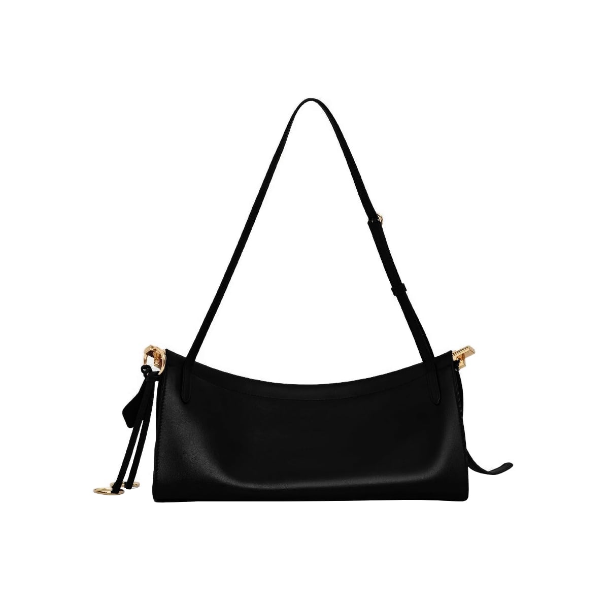 Le Click East West Medium Shoulder Bag Leather Black