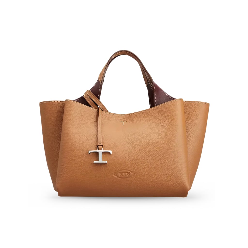 Mini T Timeless Pendant Bag Leather Brown/Burgundy