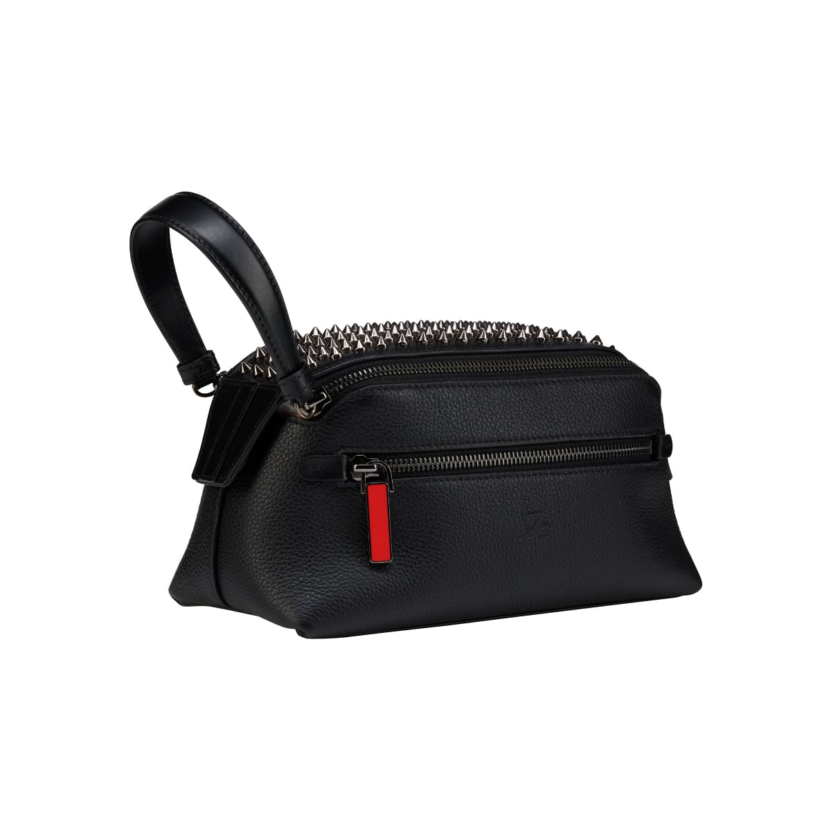 Funky Pouch Leather Spike Black