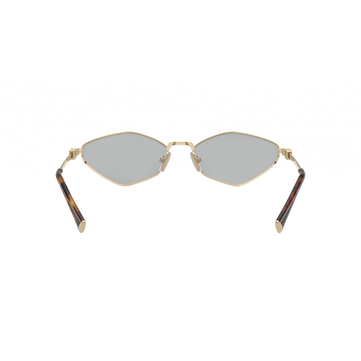 MU 56ZS Irregular Pale Gold Sunglasses Light Grey Lens