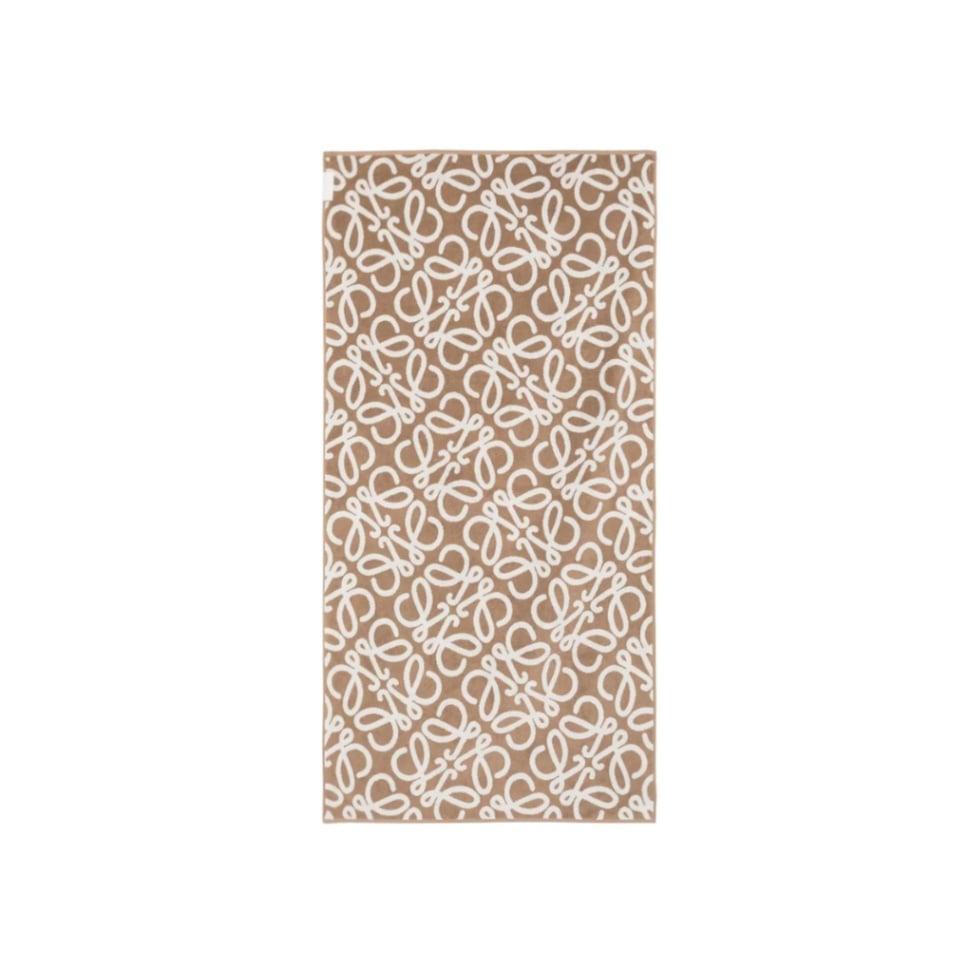 Towel In Cotton Jacquard Anagram Natural