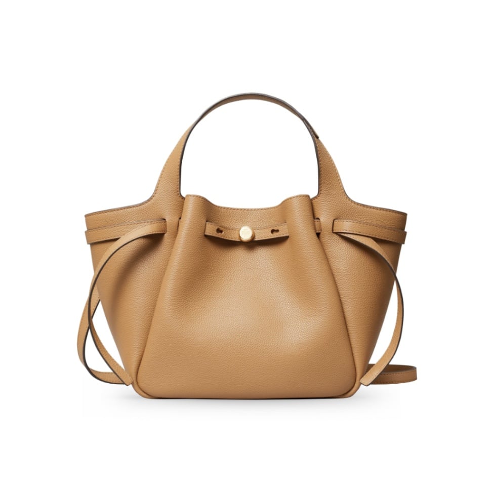 Romy Pebble Leather Tote Bag Tiramisu