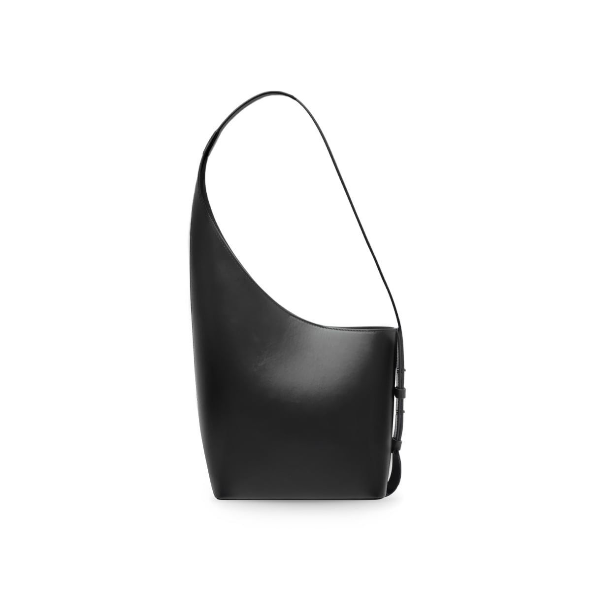 Demi Lune Shoulder Bag Leather Black