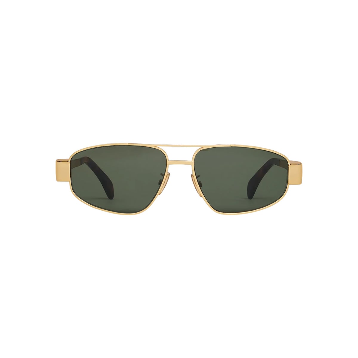 Triomphe Metal 03 Sunglasses Gold/Green
