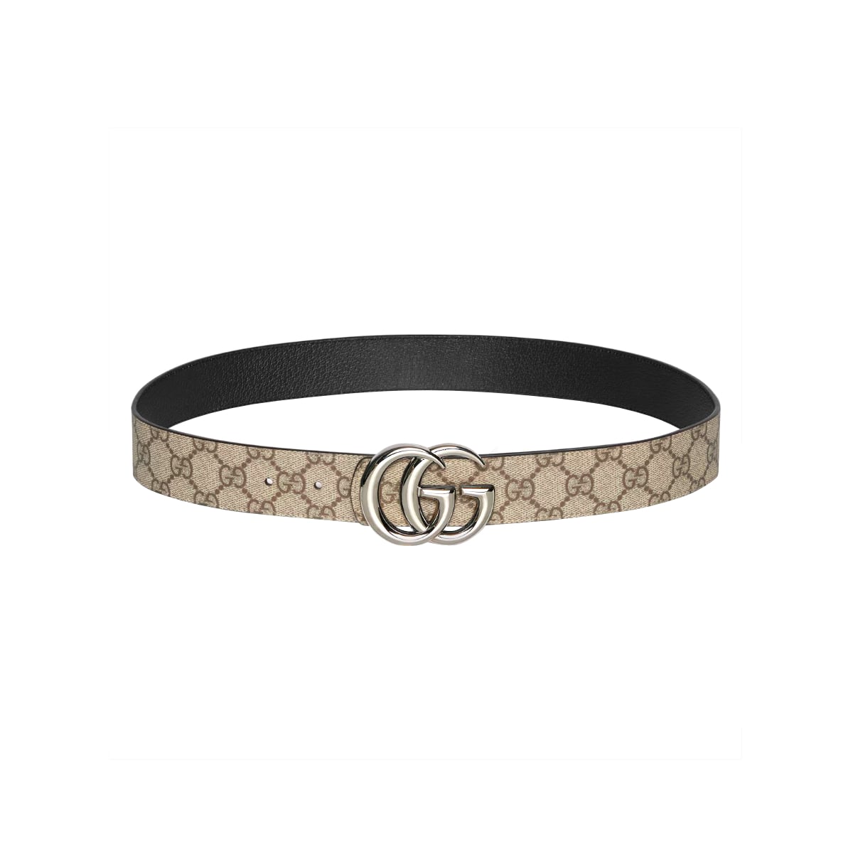 Reversible GG Marmont Belt Leather Black