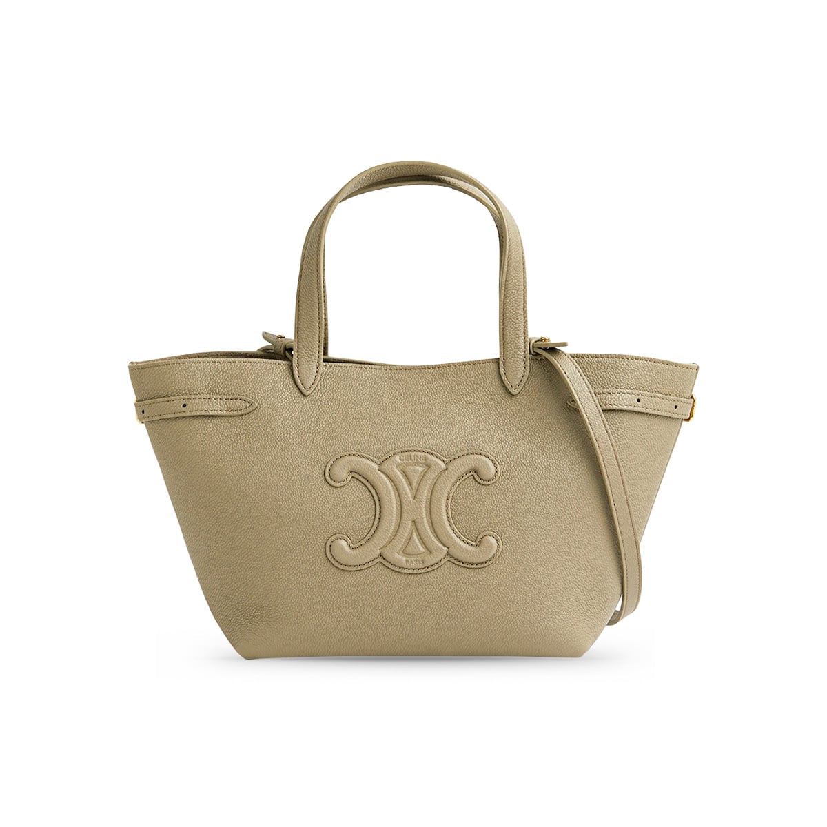 Mini Cabas Anais Cuir Triomphe Grained Calfskin Modern Taupe