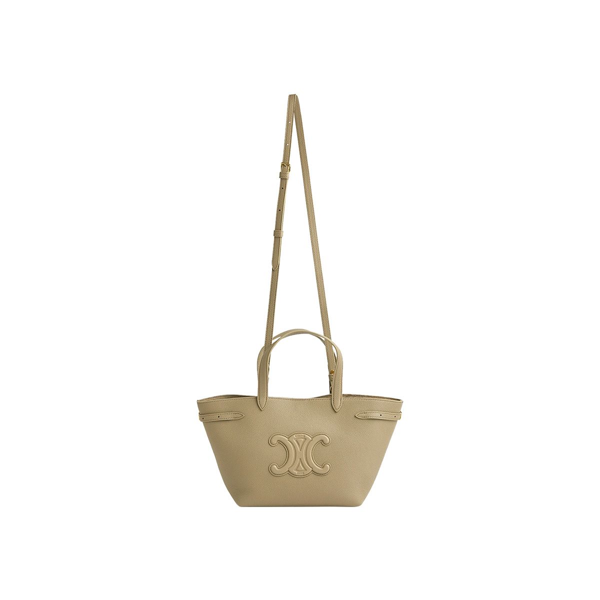 Mini Cabas Anais Cuir Triomphe Grained Calfskin Modern Taupe