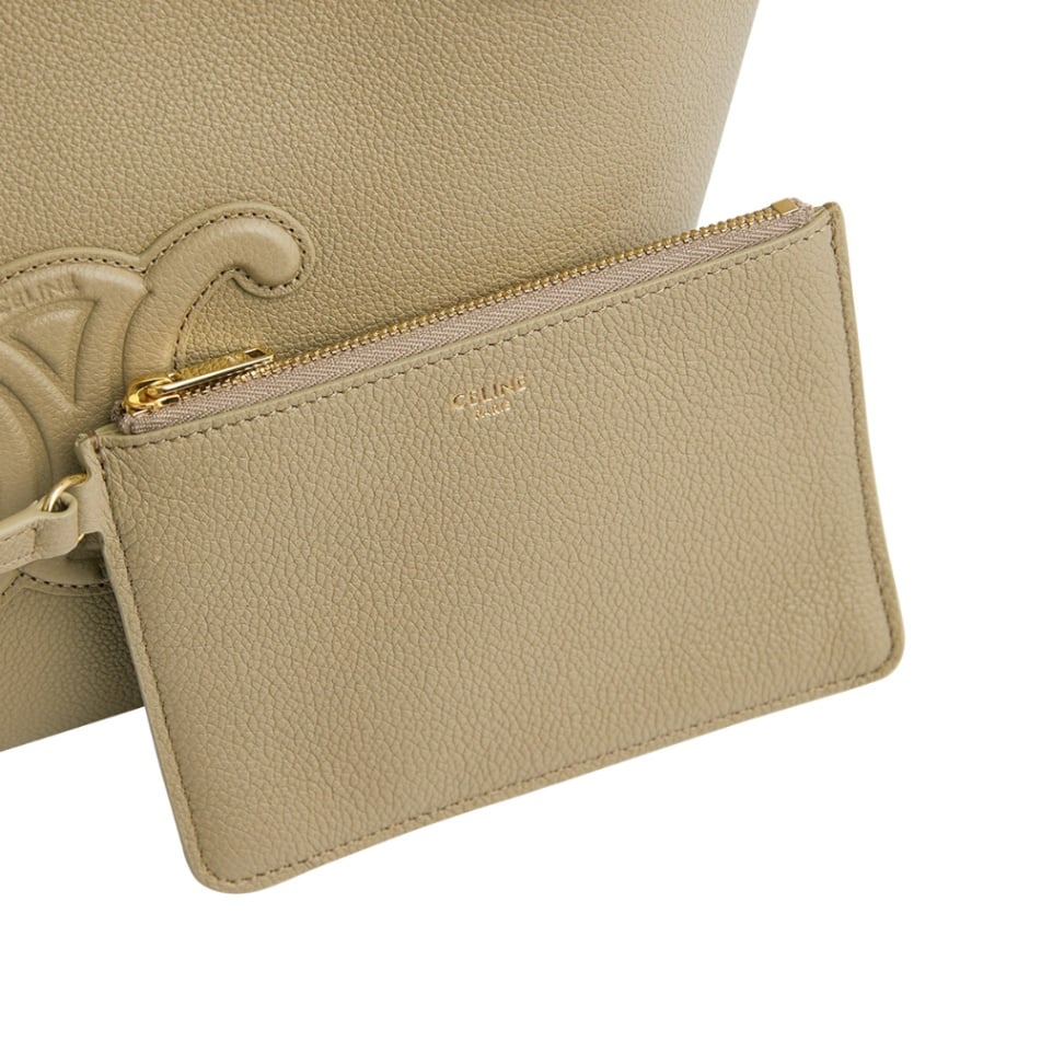 Mini Cabas Anais Cuir Triomphe Grained Calfskin Modern Taupe