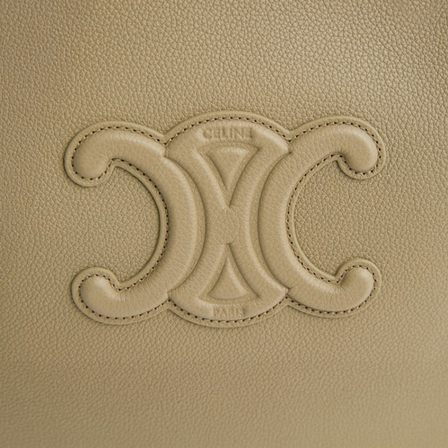 Mini Cabas Anais Cuir Triomphe Grained Calfskin Modern Taupe