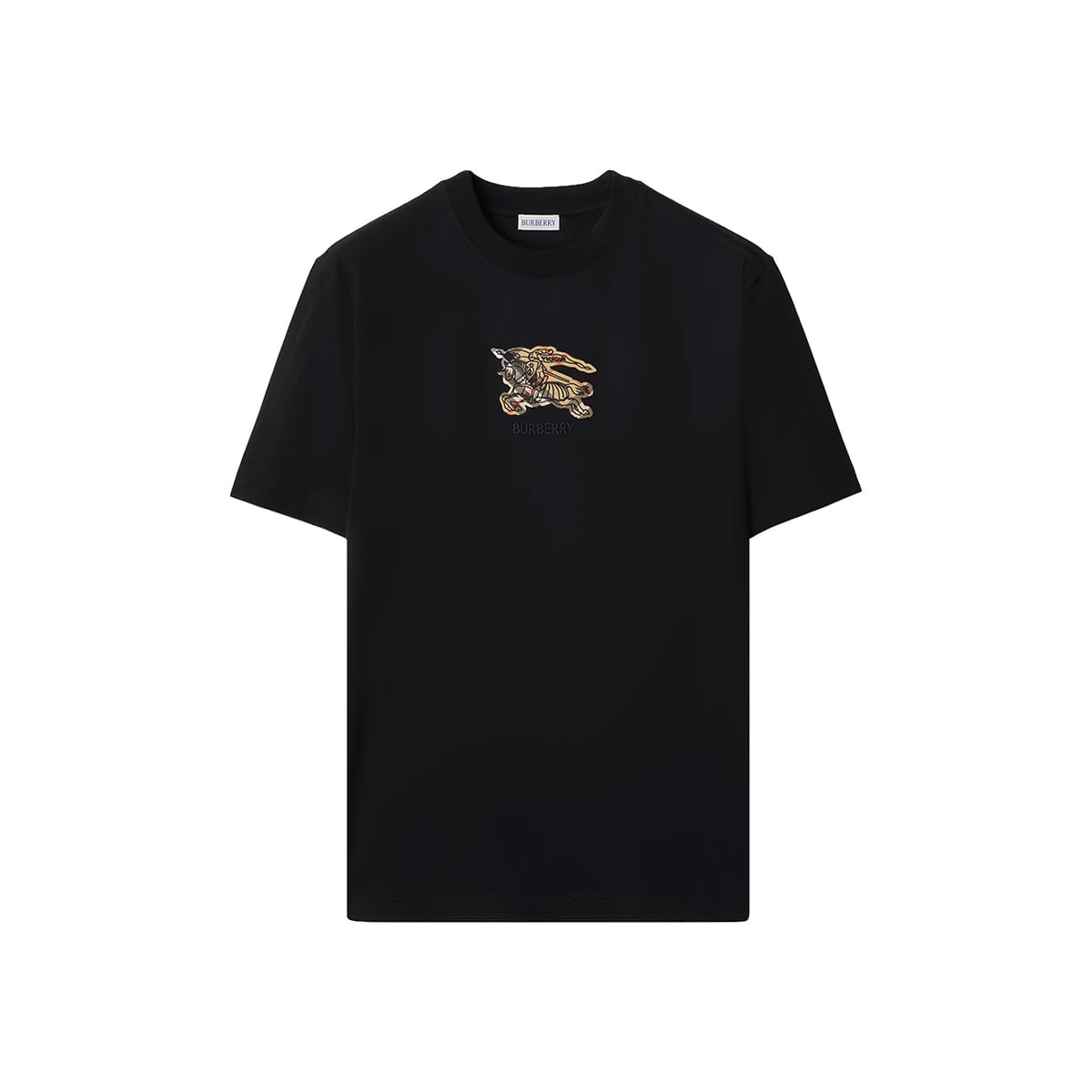 EKD Check Cotton T-Shirt Black