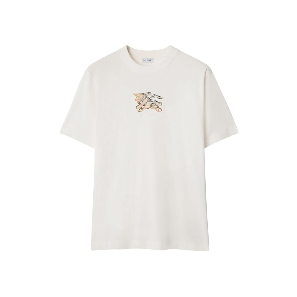 EKD Check Cotton T-Shirt White