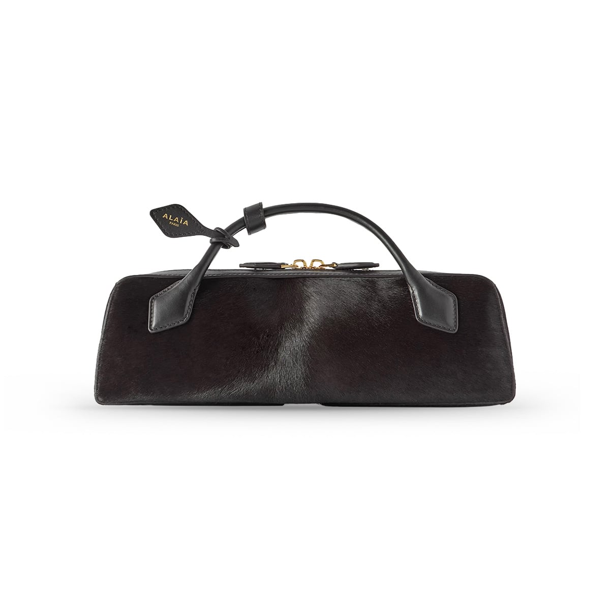 Le Teckel Clutch Haircalf Black