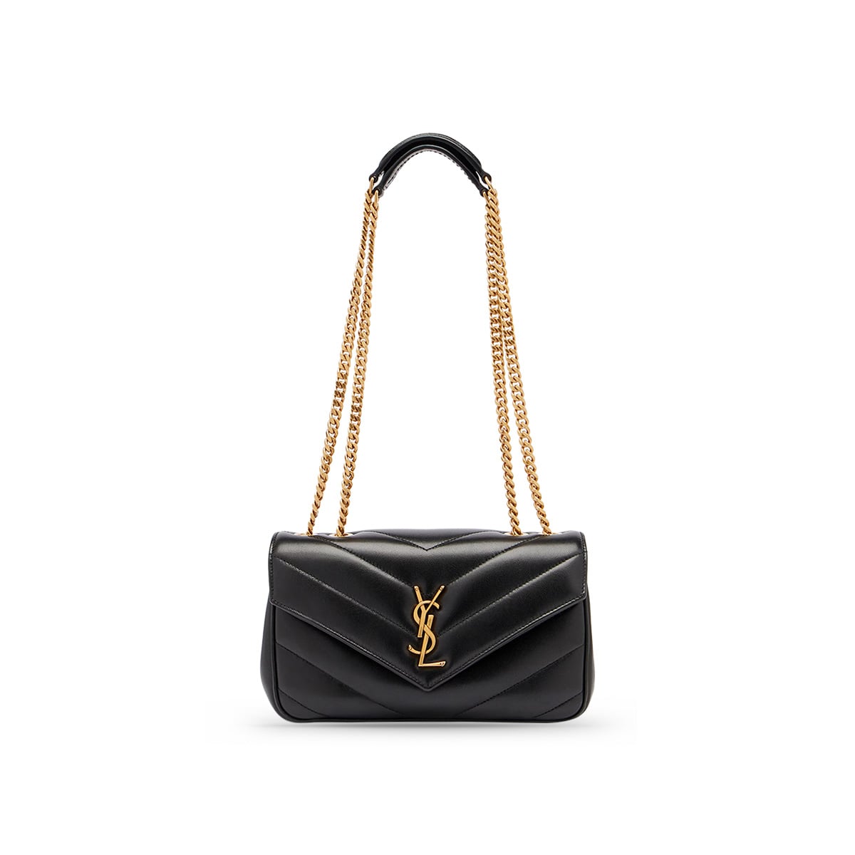 Loulou Small Lambskin Leather Black GHW