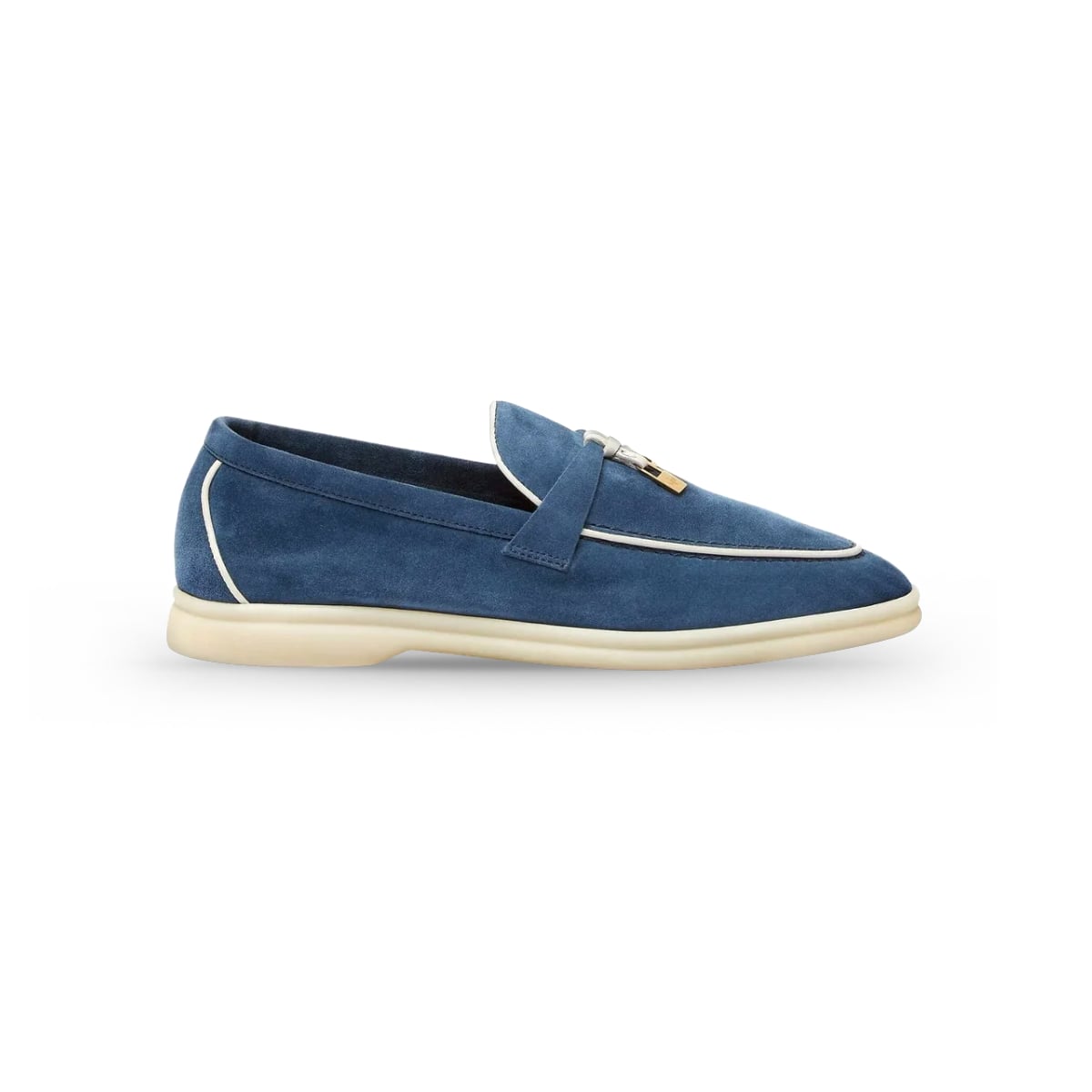 Summer Charms Walk Loafer Suede Ocean Heart