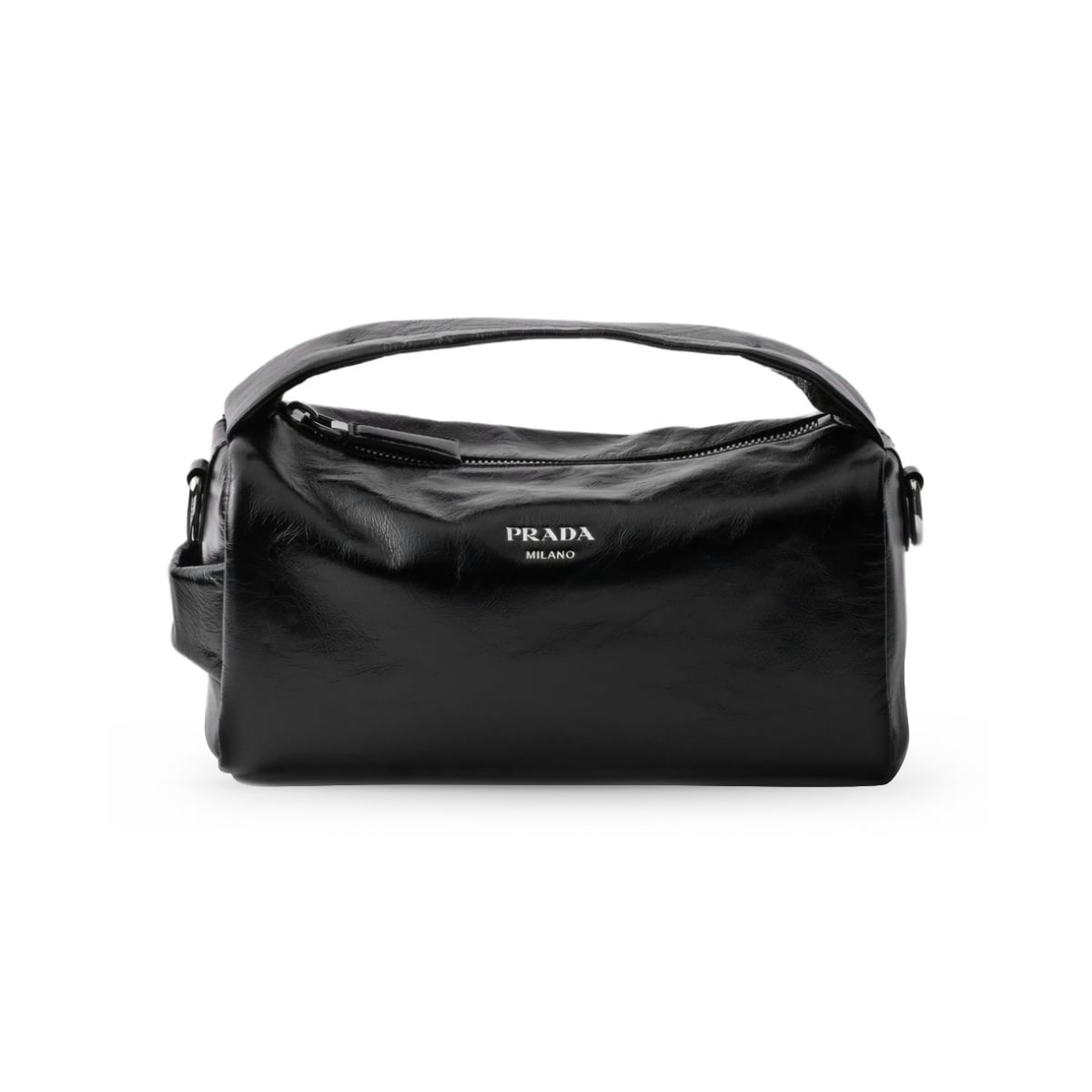 Leather Shoulder Bag Black