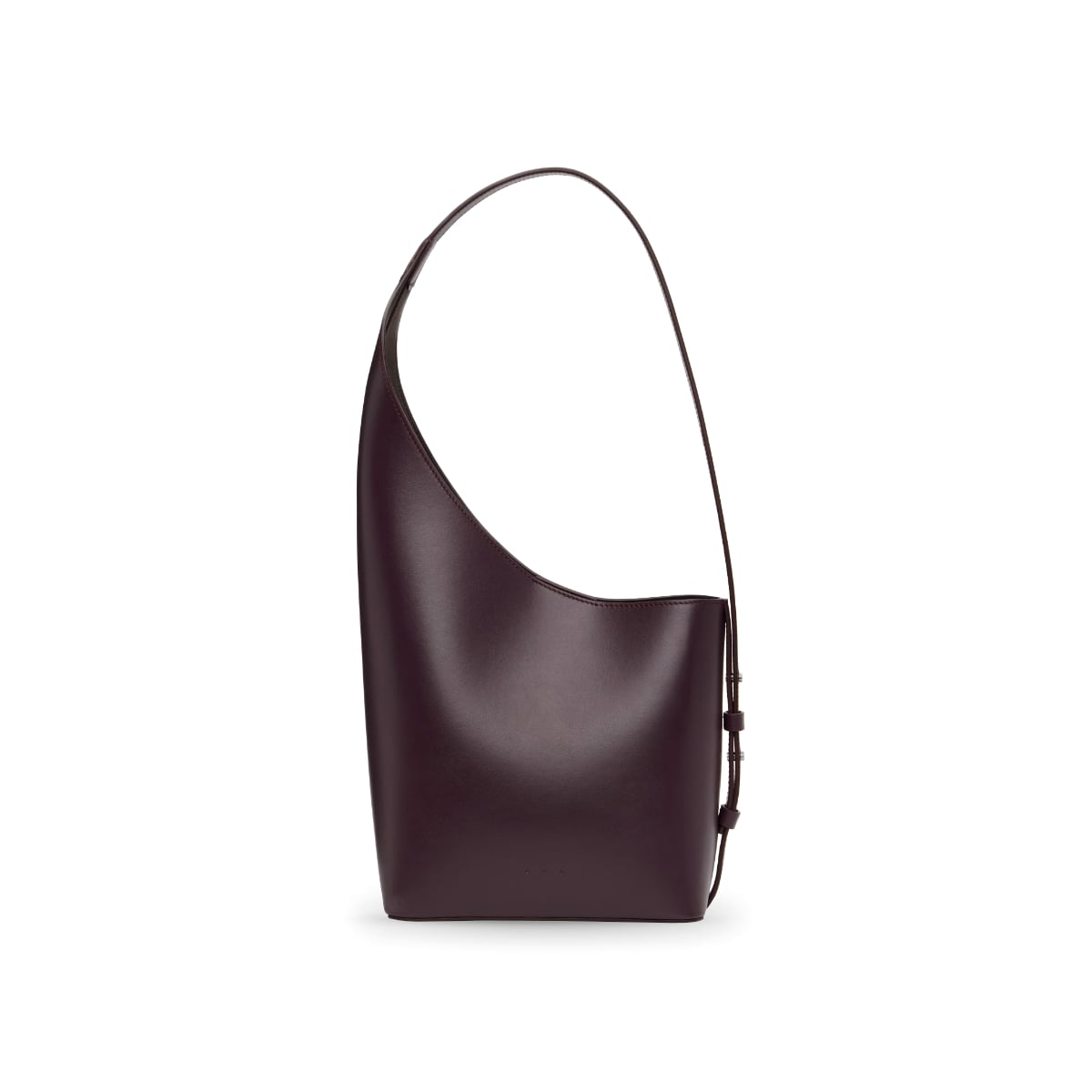 Demi Lune Shoulder Bag Leather Purple