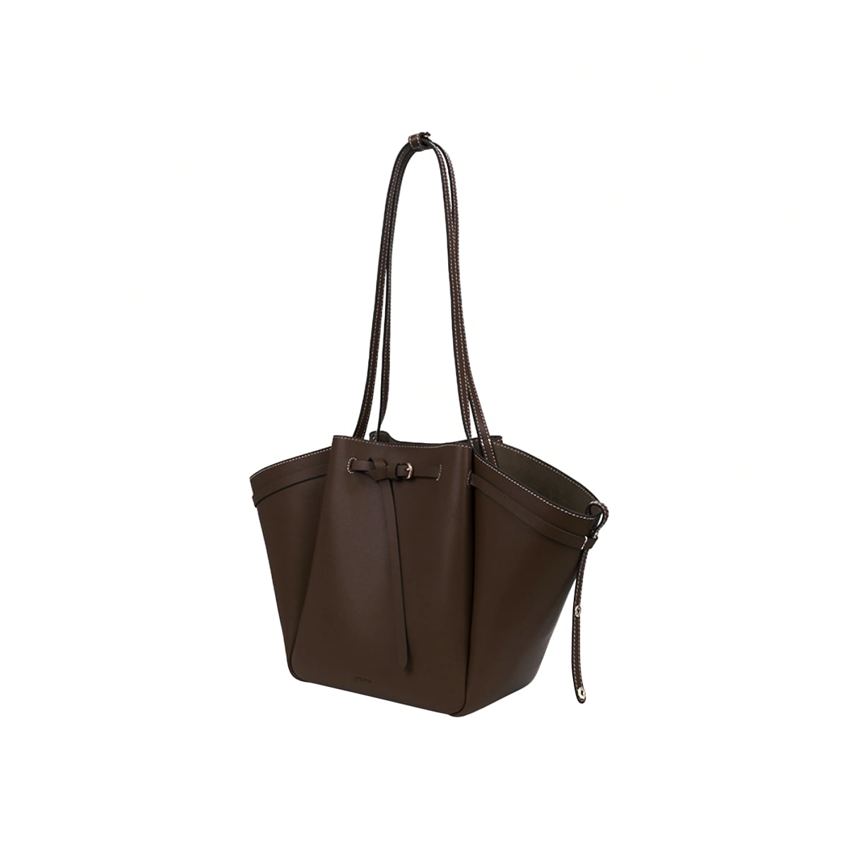 Folnua Mini Anthos Shoulder Bag Leather Black Plain Original 2026