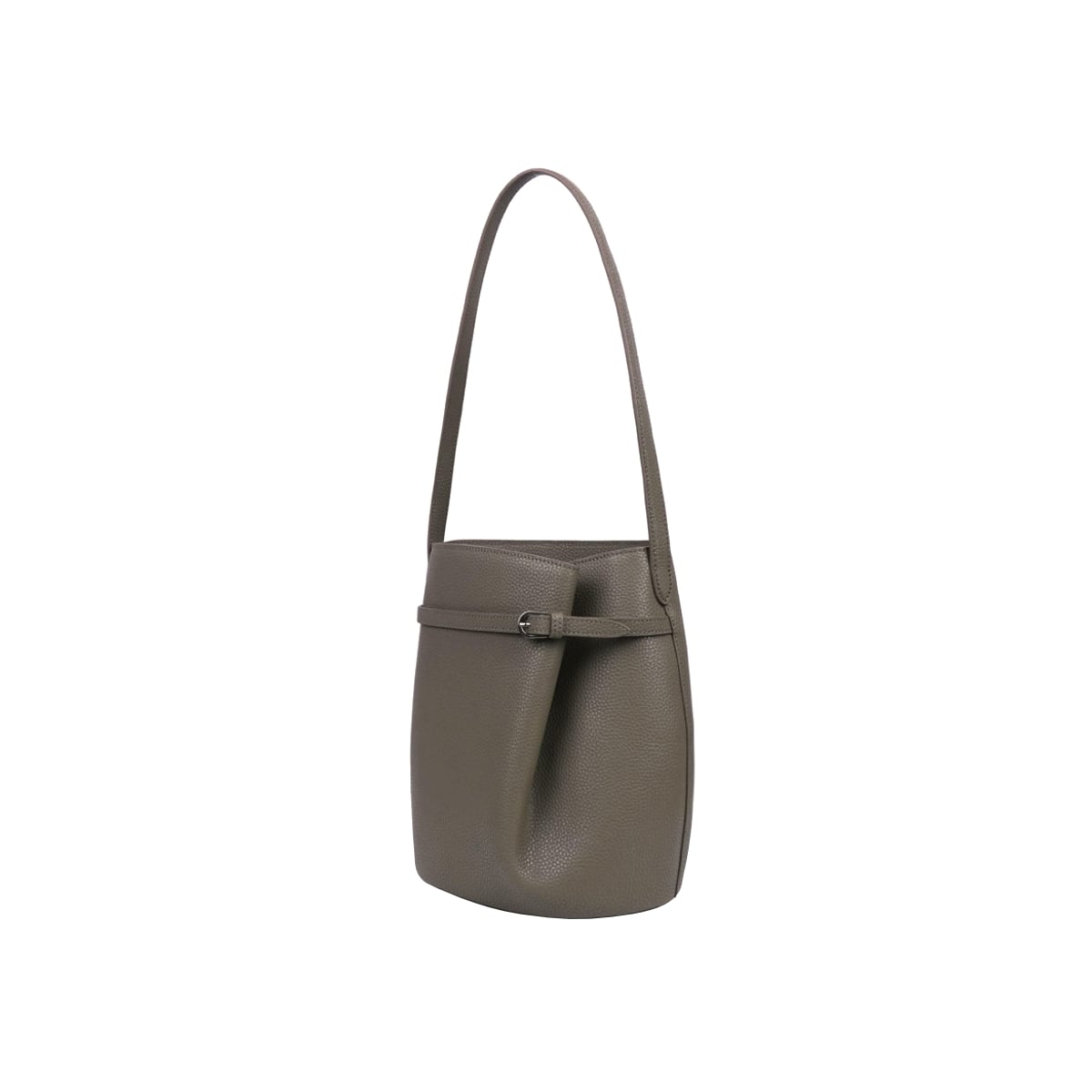 folnua Mini Havi Bag Taupe - Plain Onde Shoulder Bag Taupe Plain