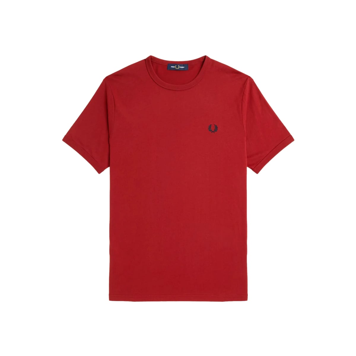 Ringer Cotton T-Shirt Red