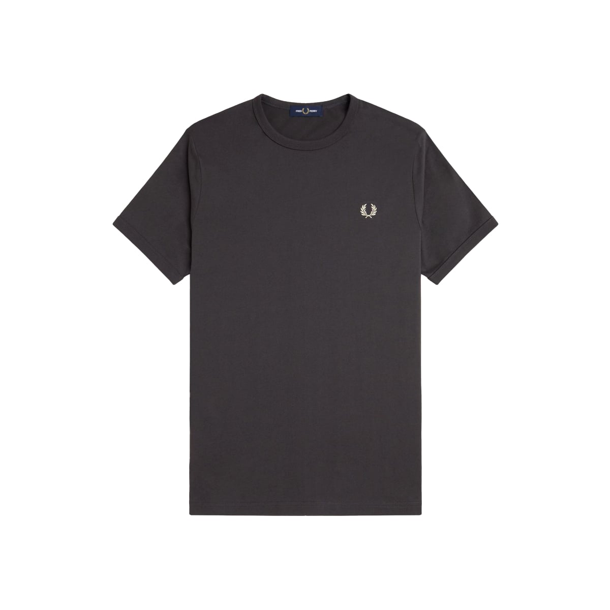Ringer Cotton T-Shirt Grey