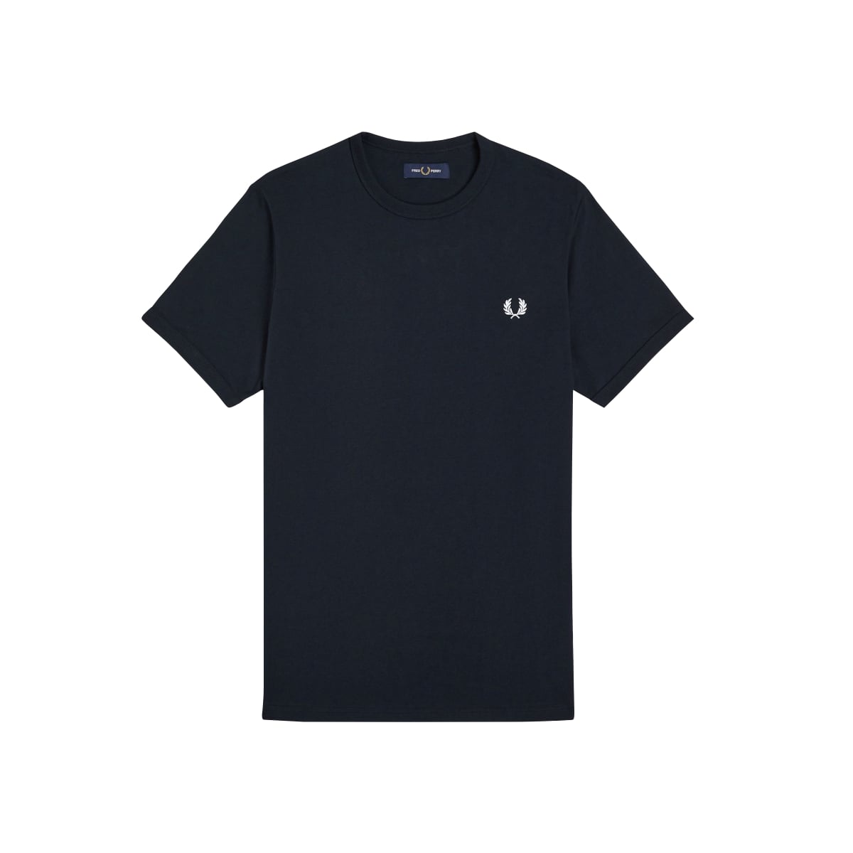 Ringer Cotton T-Shirt Navy