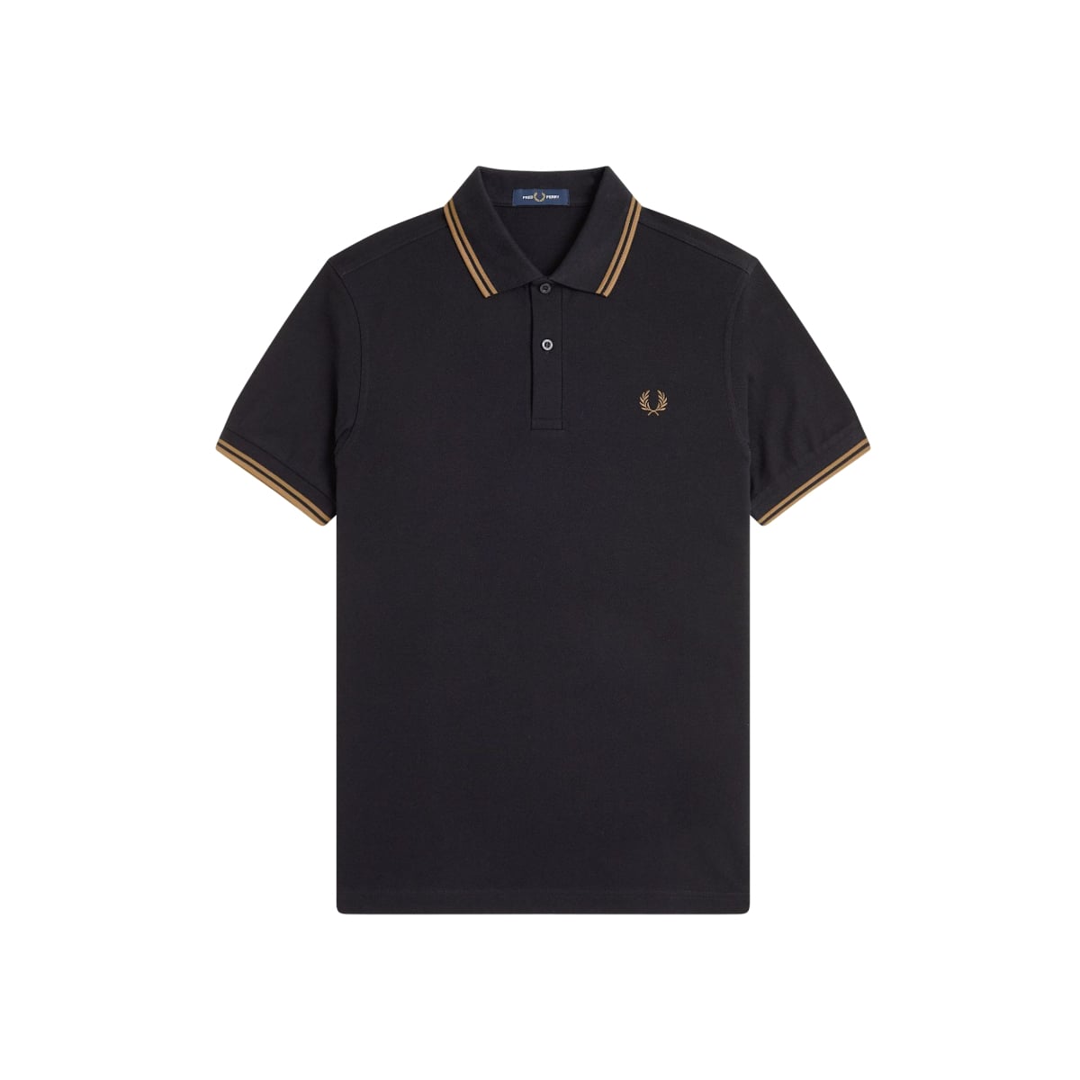 Twin Tipped Polo Shirt Black / Shaded Stone