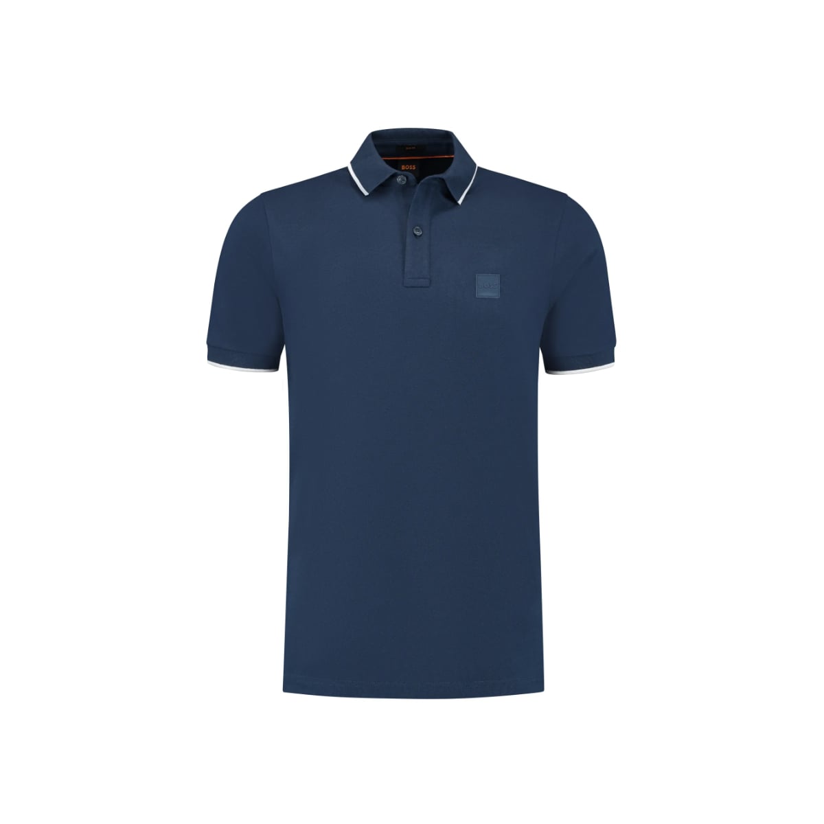 Passertip Slim Fit Polo Shirt Stretch-Cotton Piqué Blue