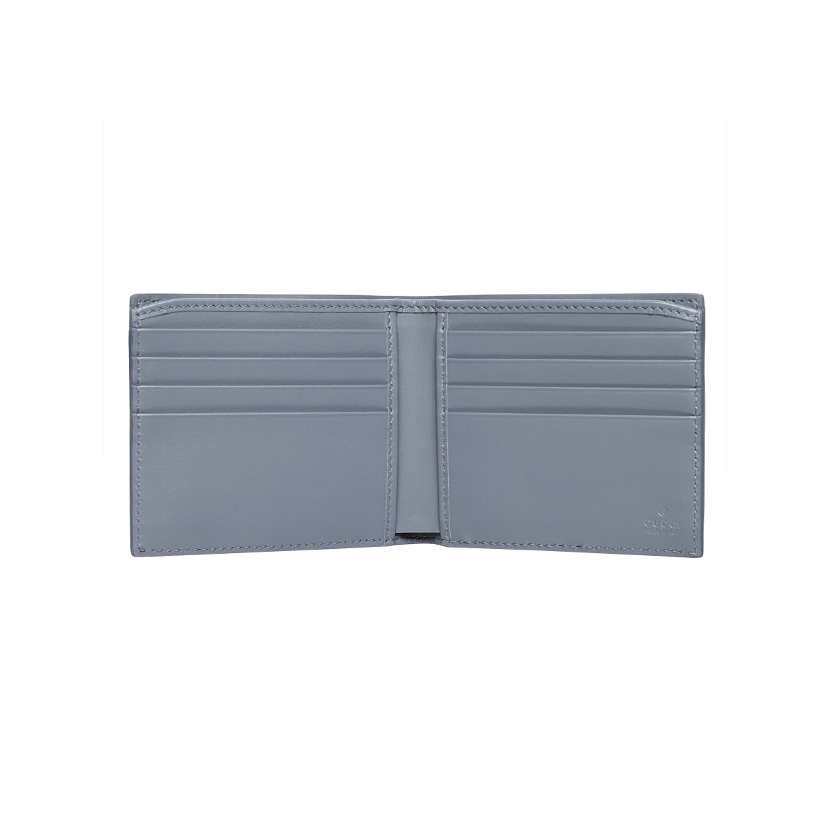 GG Supreme Dusty Interior Bi-fold Wallet Dark Blue