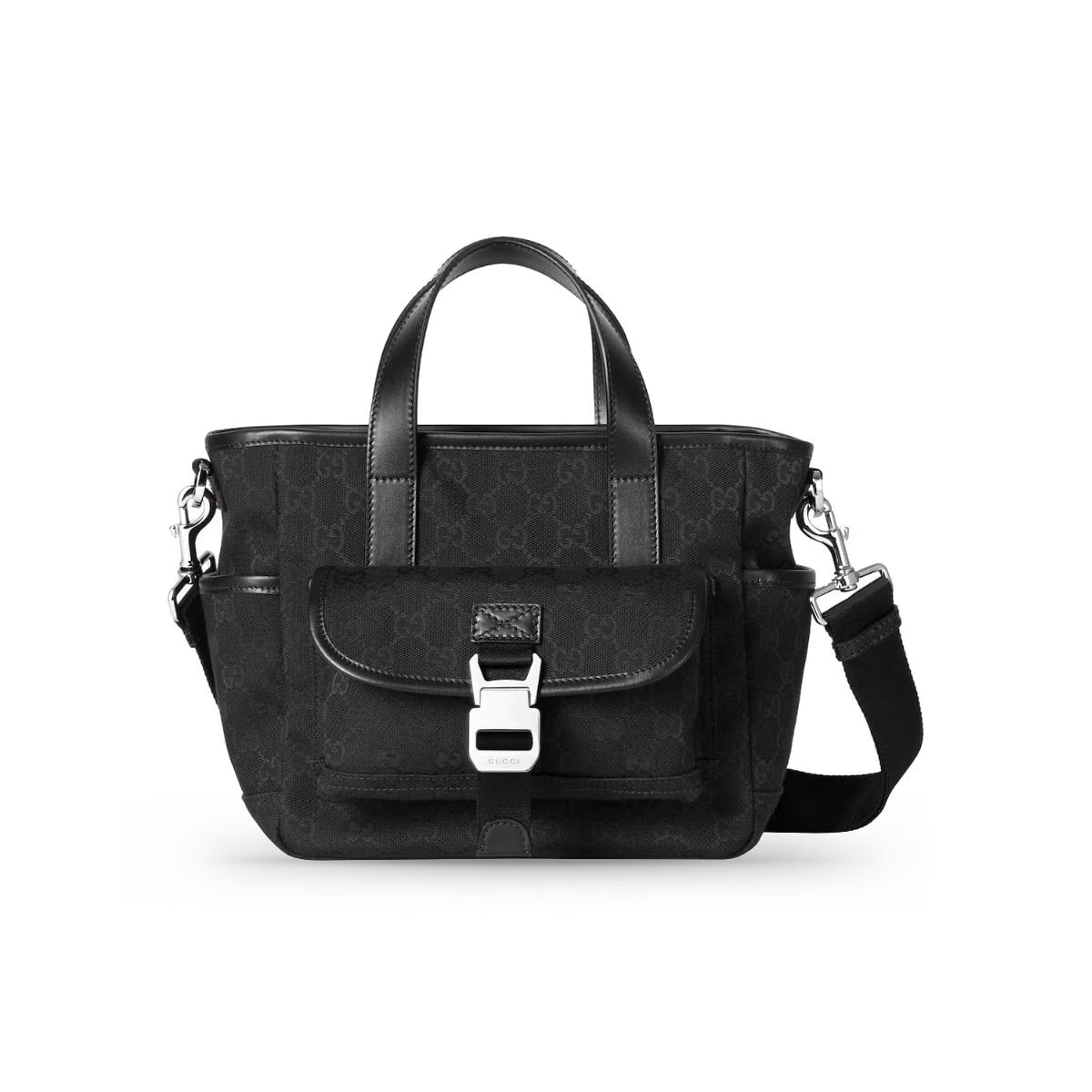 GG Small Tote Bag Canvas Black