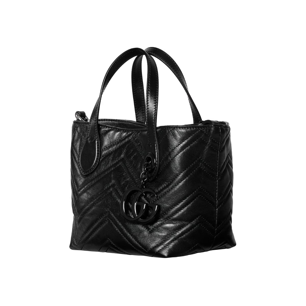 GG Marmont Small Matelassé Tote Bag Black