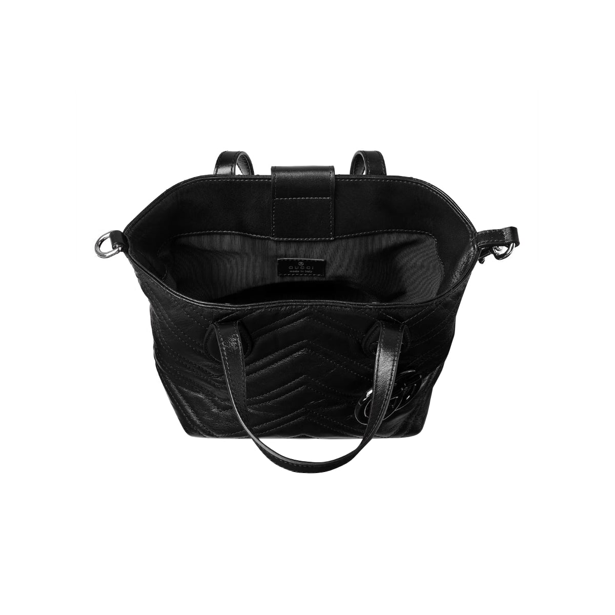 GG Marmont Small Matelassé Tote Bag Black