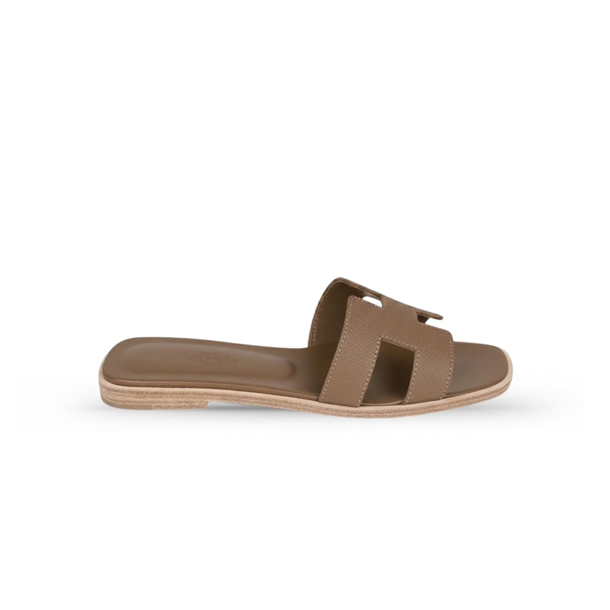 Oran Sandals Etoupe Epsom