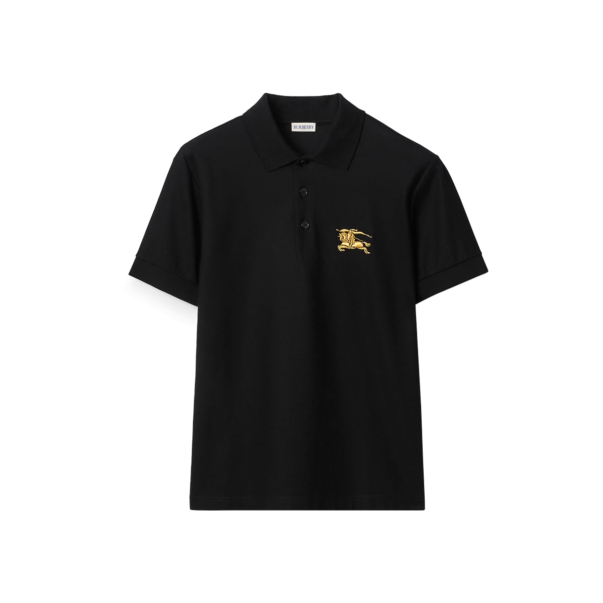 Metallic EKD Cotton Polo Shirt Black