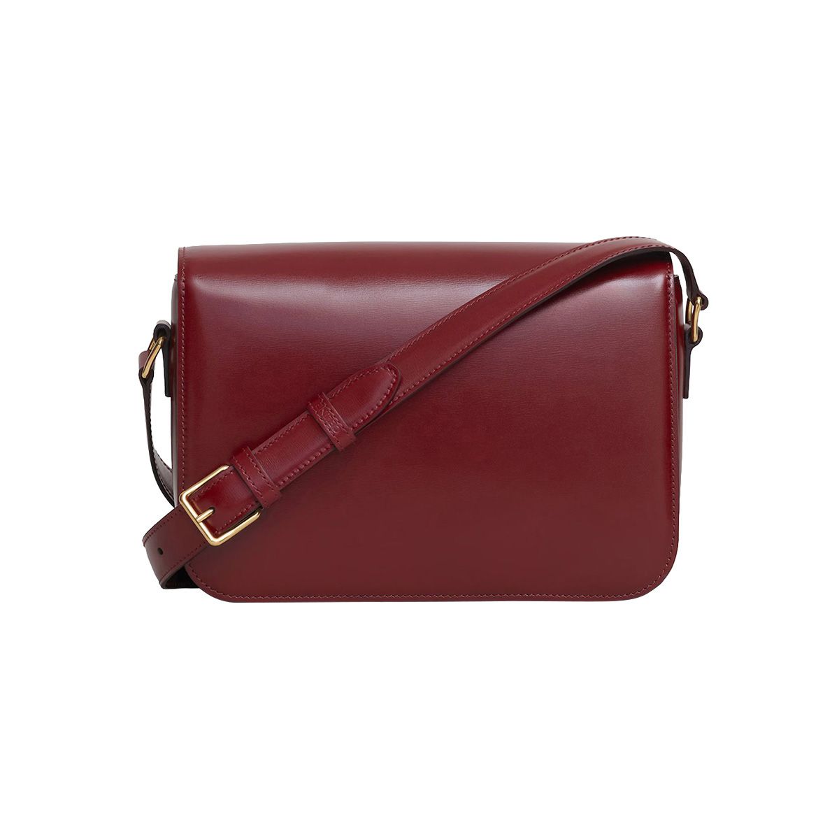 Teen Triomphe Crossbody Bag Calfskin Light Burgundy GHW