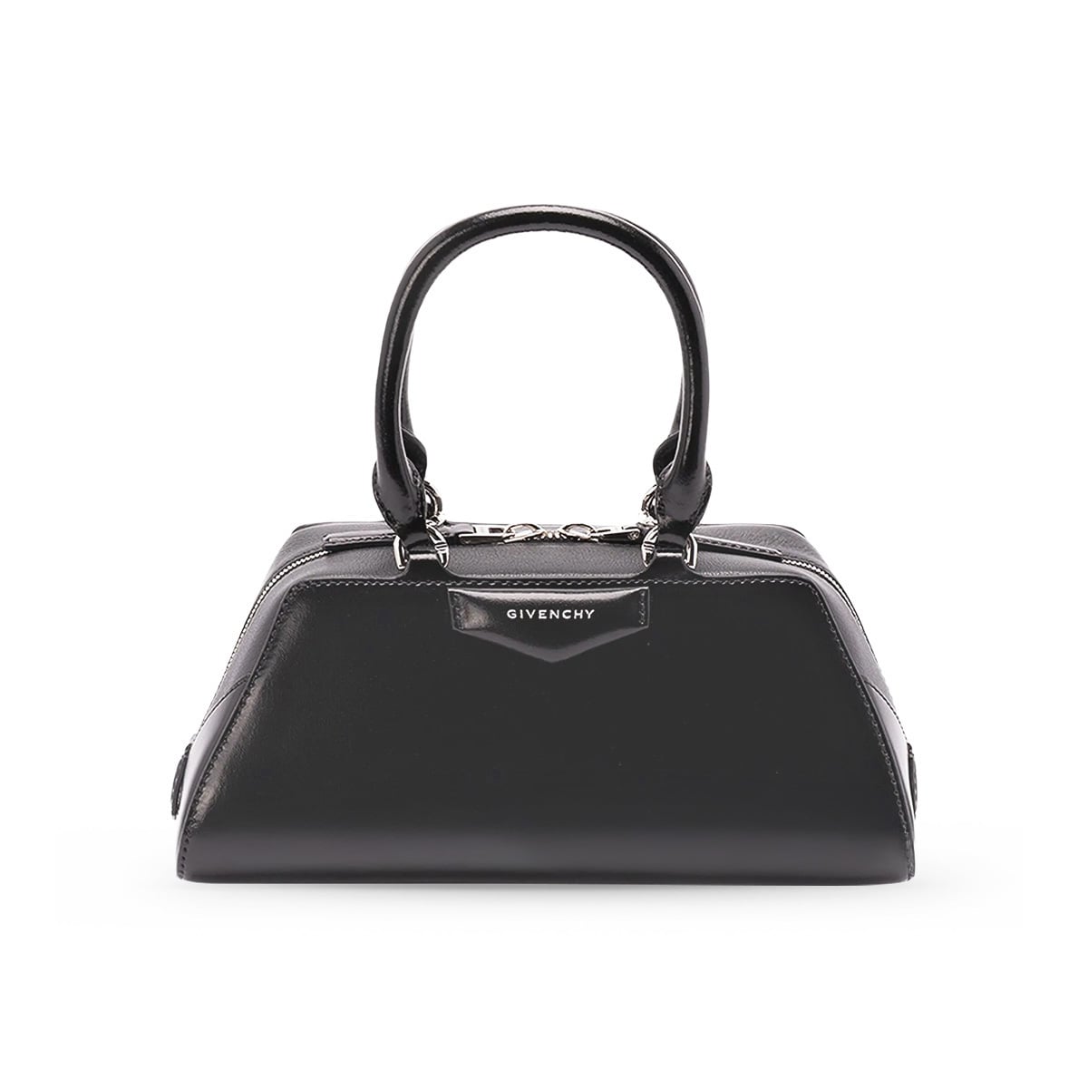 Mini Antigona East-West Bag Leather Black