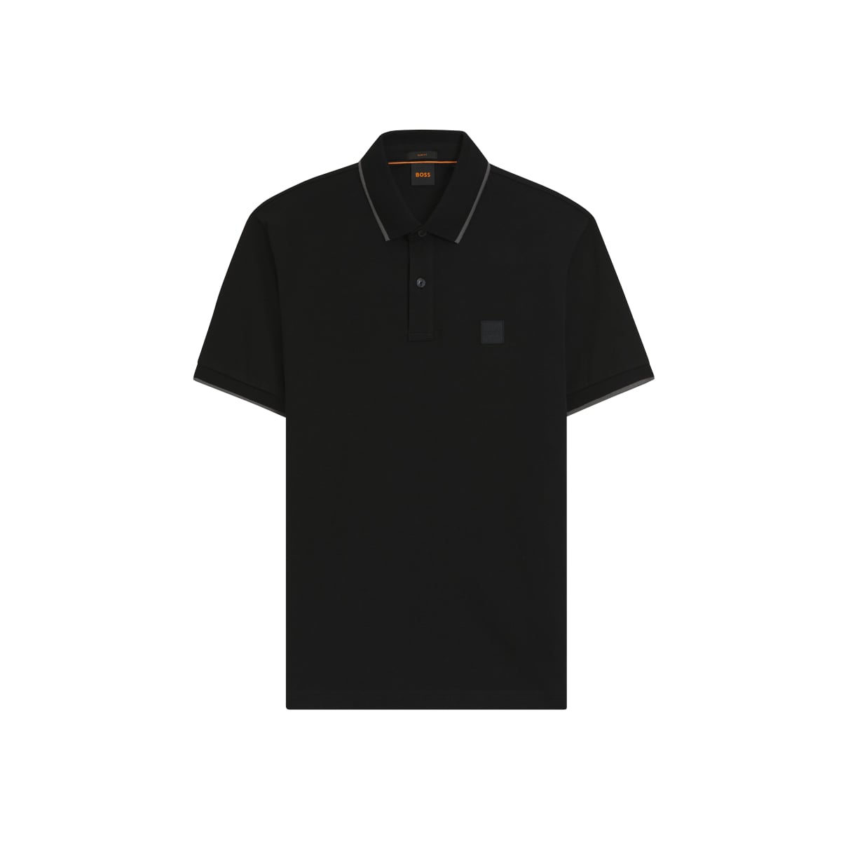 Passertip Slim Fit Polo Shirt Stretch-Cotton Piqué Black-Hugo Boss
