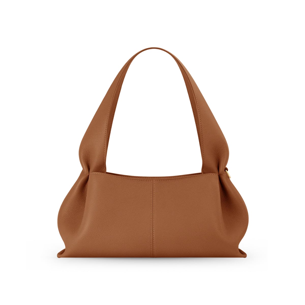 Numéro Neuf East West Textured Shoulder Bag Camel
