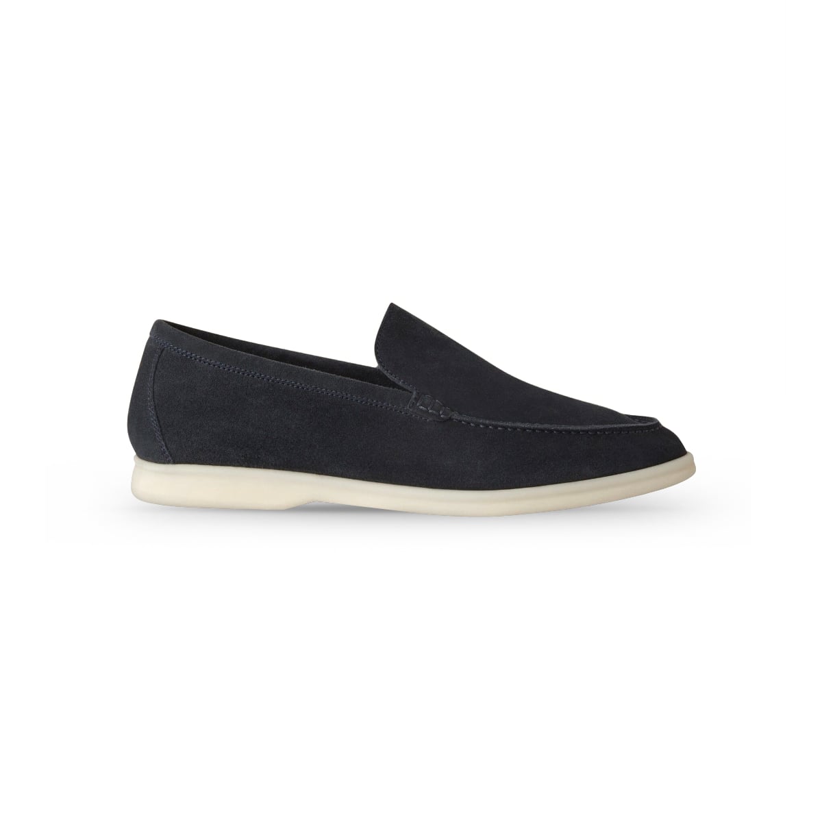 Summer Walk Loafer Suede Classic Blue-Loro Piana