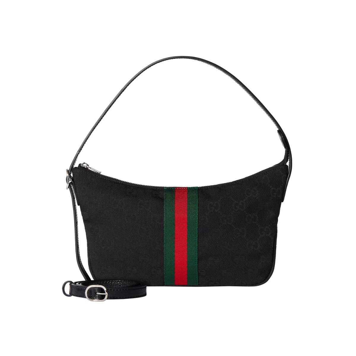 Lunetta Small Crossbody Bag Canvas Black SHW