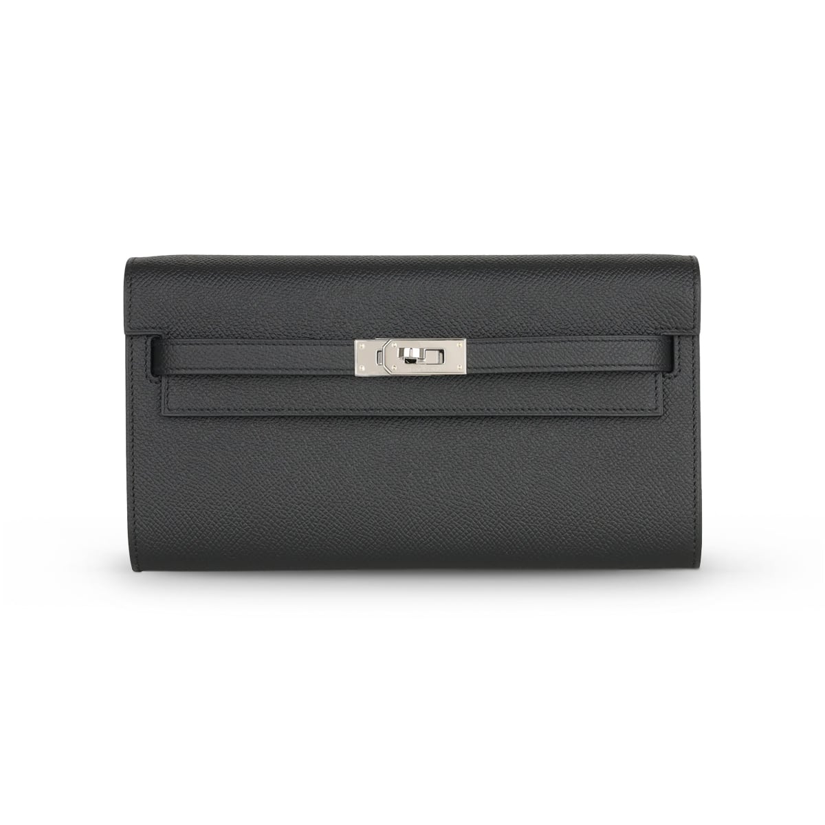 Kelly To Go Black Epsom PHW K-Hermès