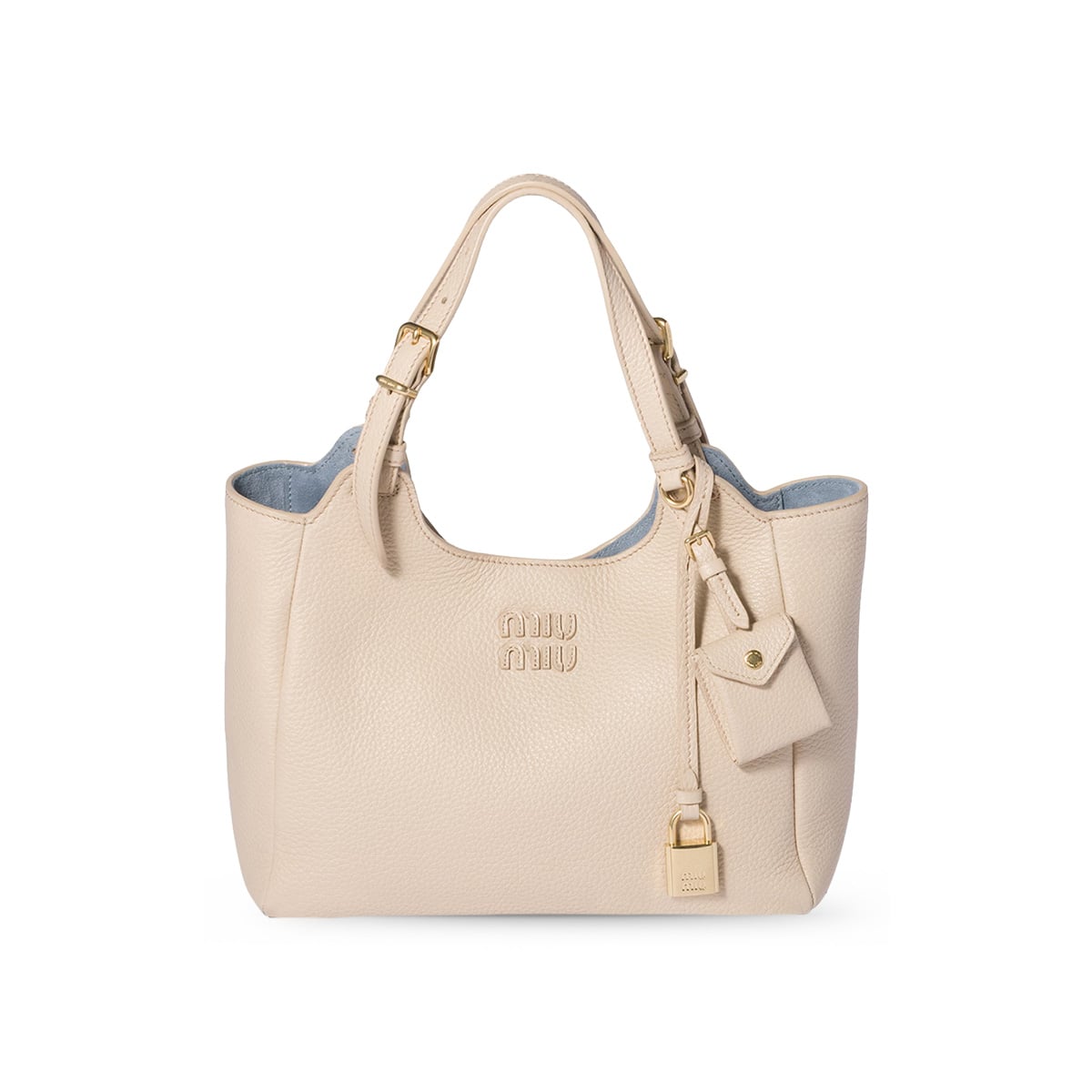 Leather Bag Calfskin Travertine/Periwinkle GHW