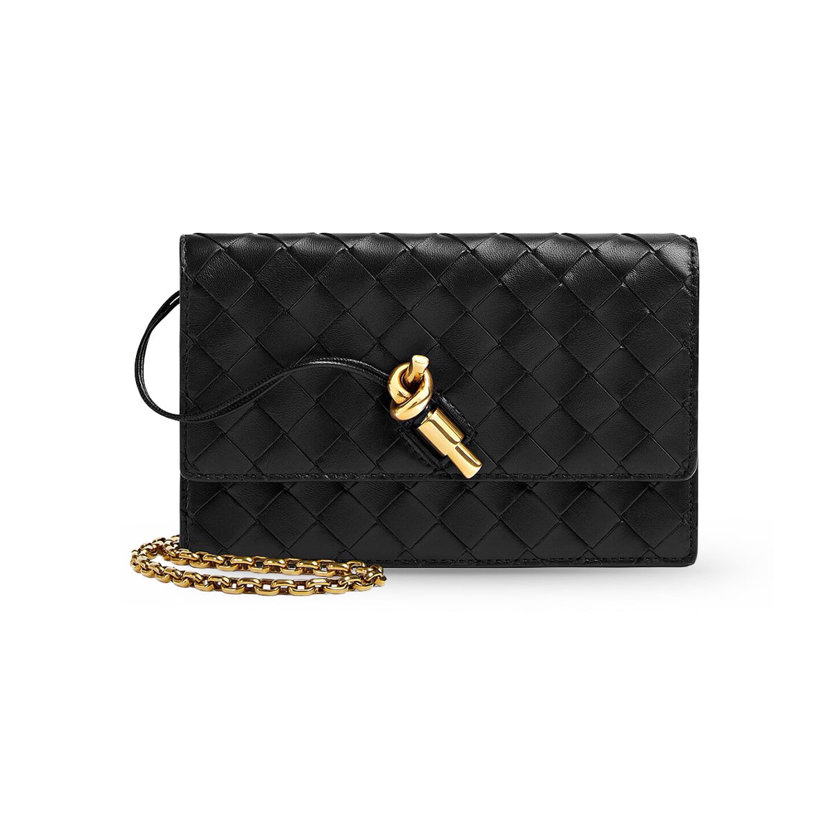 Andiamo Pouch on Chain Black