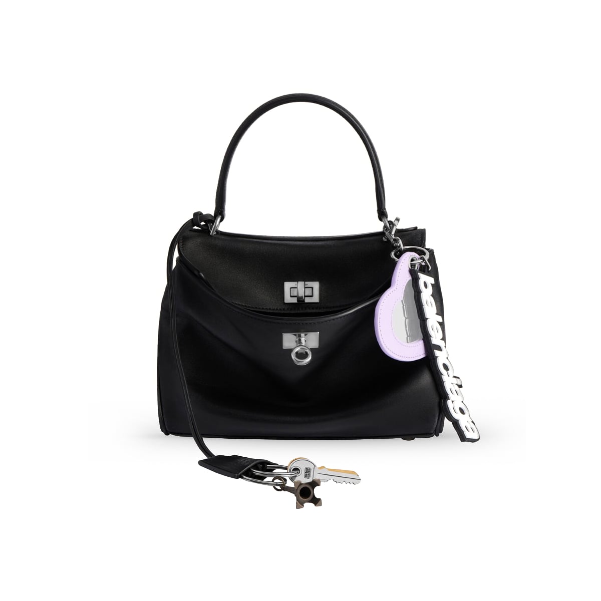 Rodeo Mini Handbag with Charms Black SHW