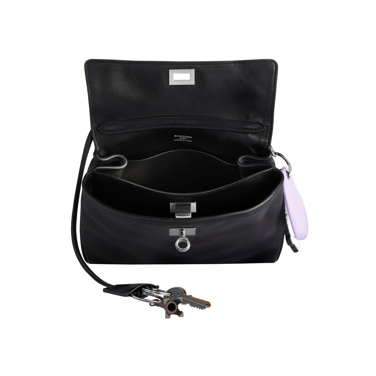 Rodeo Mini Handbag with Charms Black SHW