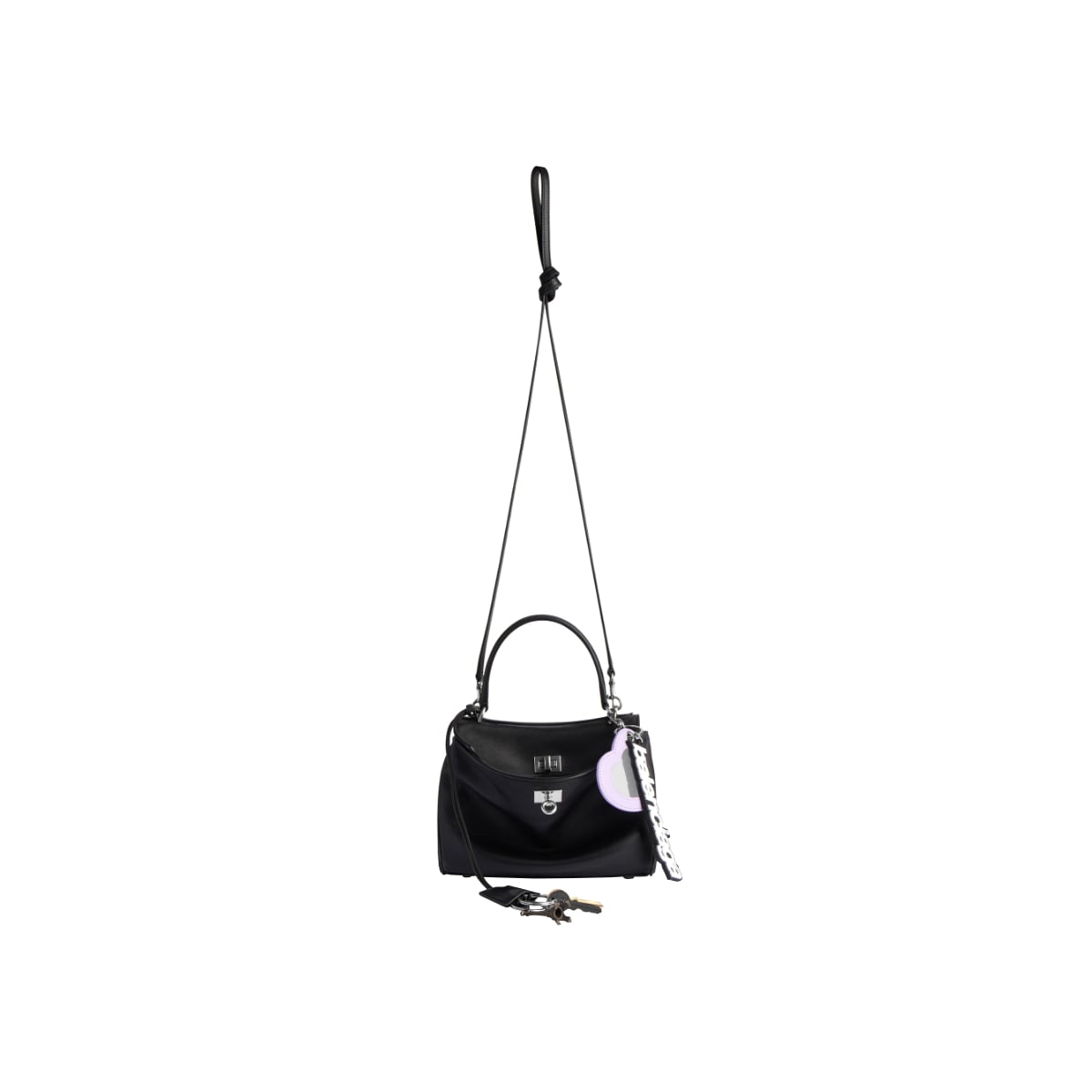 Rodeo Mini Handbag with Charms Black SHW