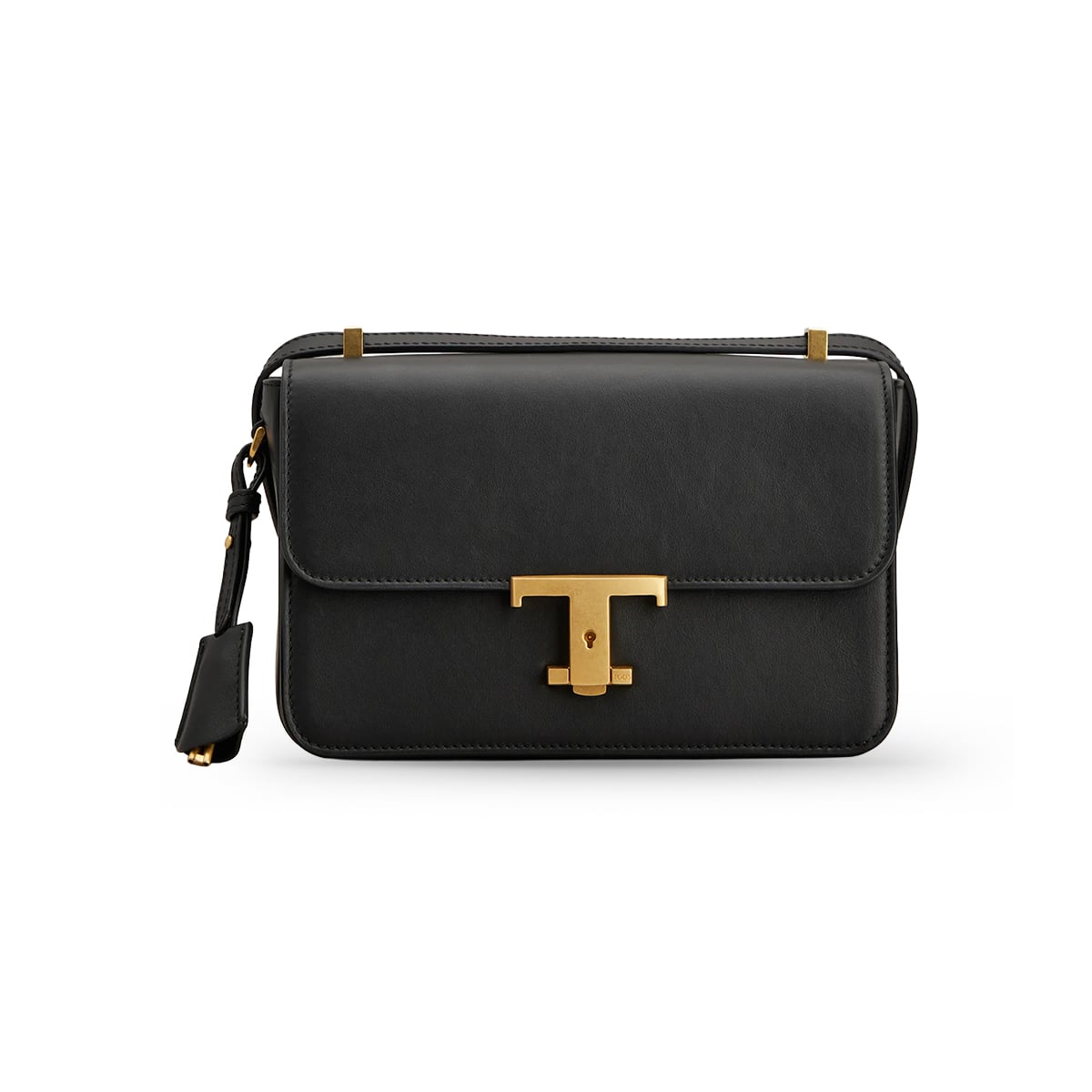T Timeless Mini Flap Bag in Leather Black